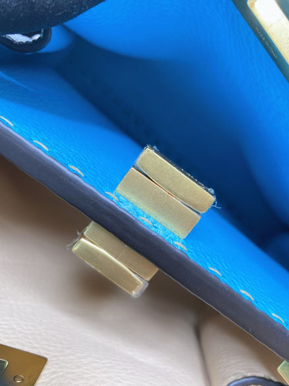 WHITE SELLERIA PEEKABOO SMALL TOP HANDLE BAG