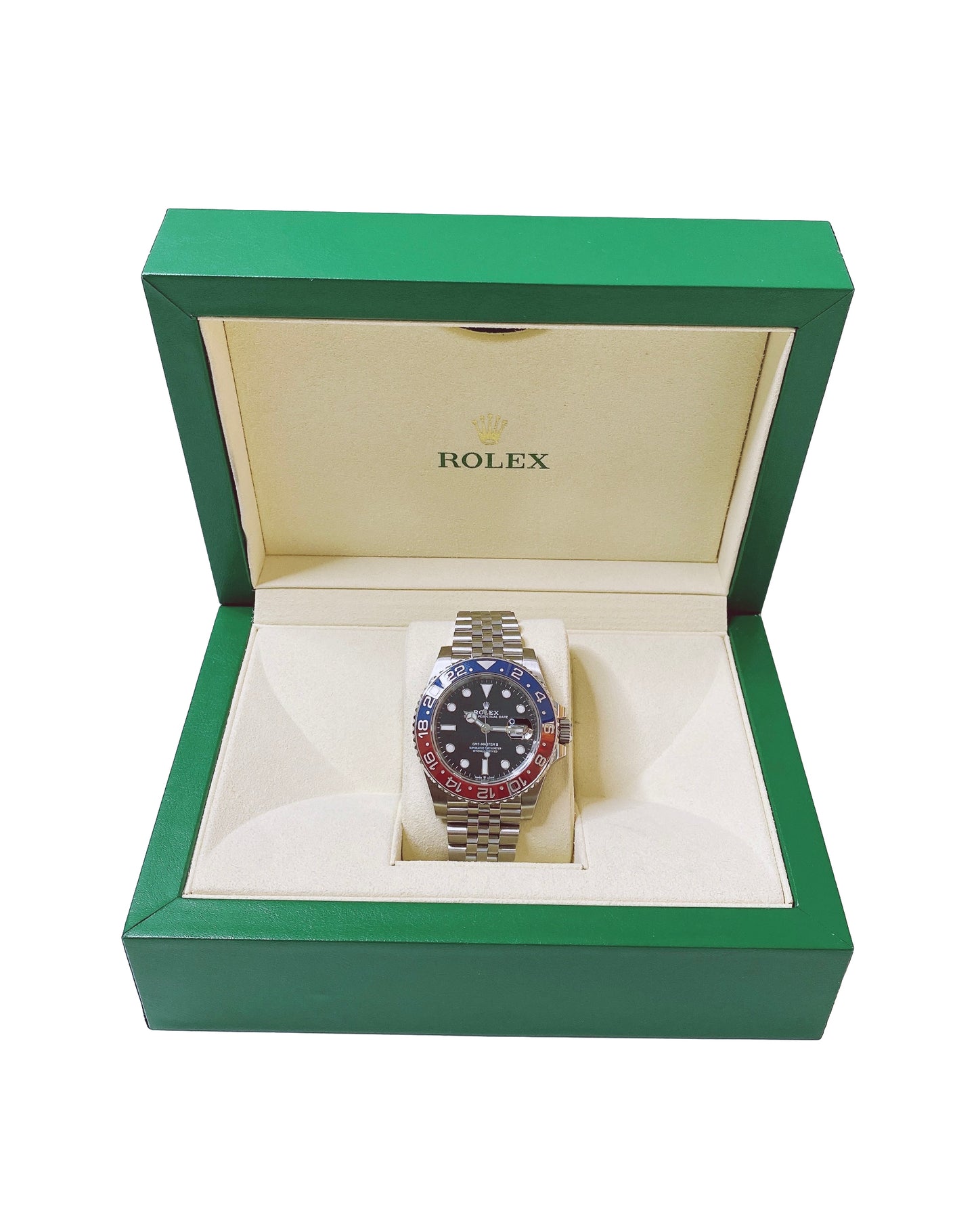 GMT-MASTER II BLACK DIAL PEPSI BEZEL 40MM 126710BLRO WATCH