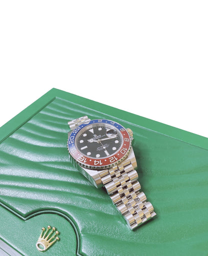 GMT-MASTER II BLACK DIAL PEPSI BEZEL 40MM 126710BLRO WATCH