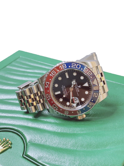 GMT-MASTER II BLACK DIAL PEPSI BEZEL 40MM 126710BLRO WATCH