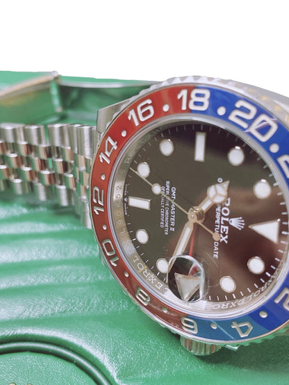 GMT-MASTER II BLACK DIAL PEPSI BEZEL 40MM 126710BLRO WATCH