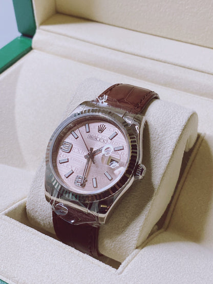 DATEJUST WHITE GOLD PINK DIAMOND DIAL 116139 WATCH 36MM