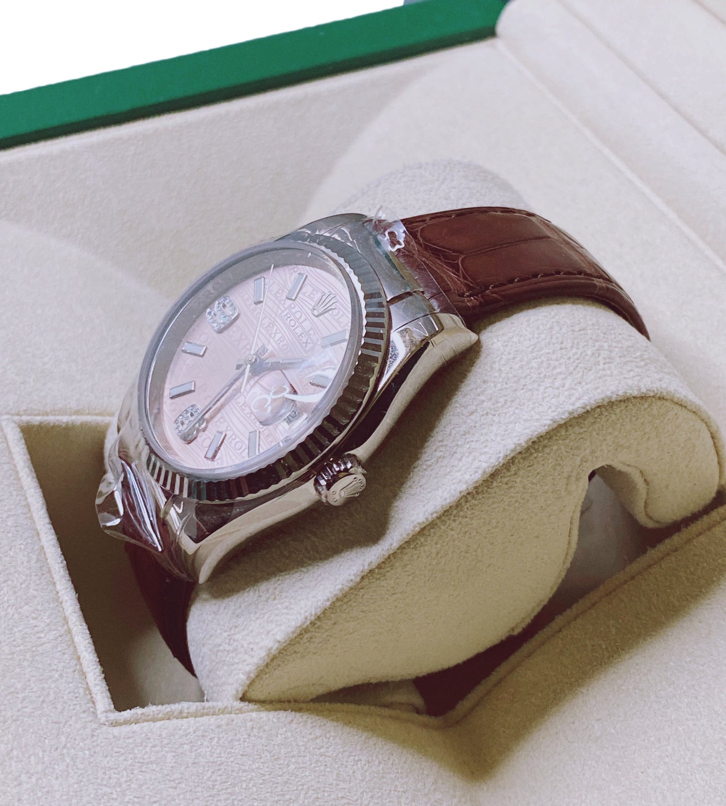 DATEJUST WHITE GOLD PINK DIAMOND DIAL 116139 WATCH 36MM