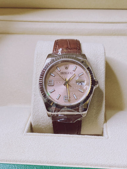 DATEJUST WHITE GOLD PINK DIAMOND DIAL 116139 WATCH 36MM