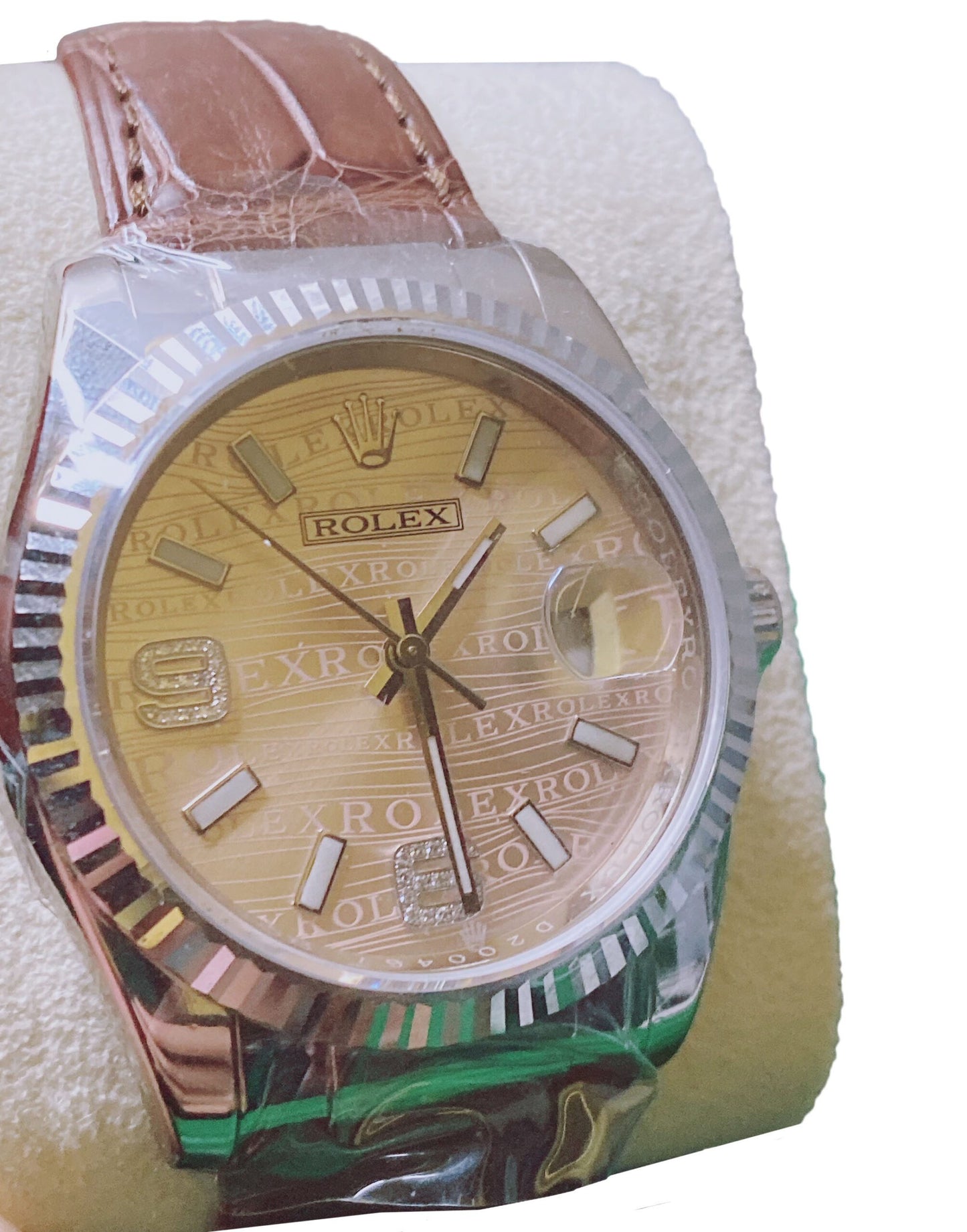 DATEJUST WHITE GOLD PINK DIAMOND DIAL 116139 WATCH 36MM