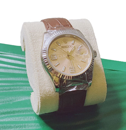 DATEJUST WHITE GOLD PINK DIAMOND DIAL 116139 WATCH 36MM