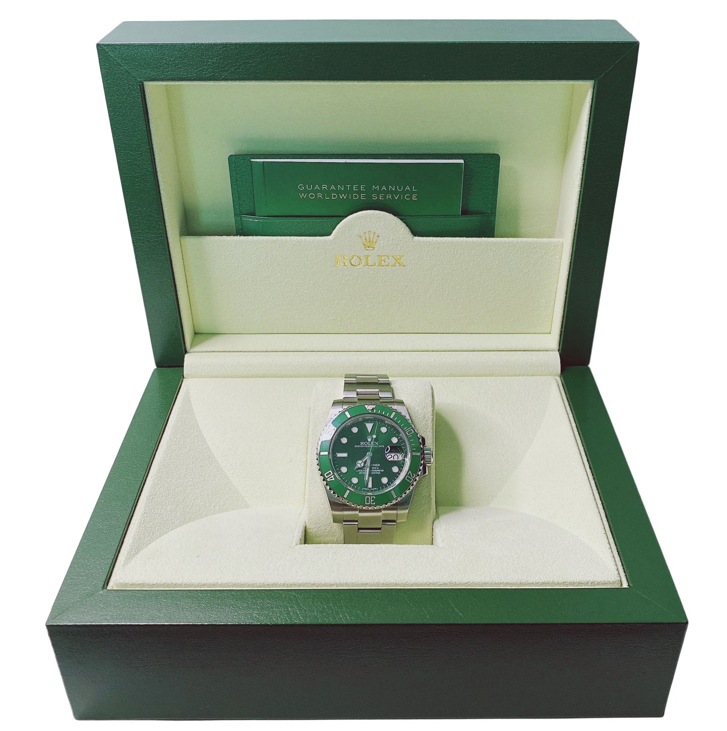 SUBMARINER DATE "HULK" 116610LV WATCH 40MM