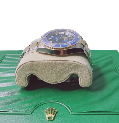 SUBMARINER DATE CERAMIC BLUESY GOLD AND STEEL BLUE DIAL 116613LB WATCH
