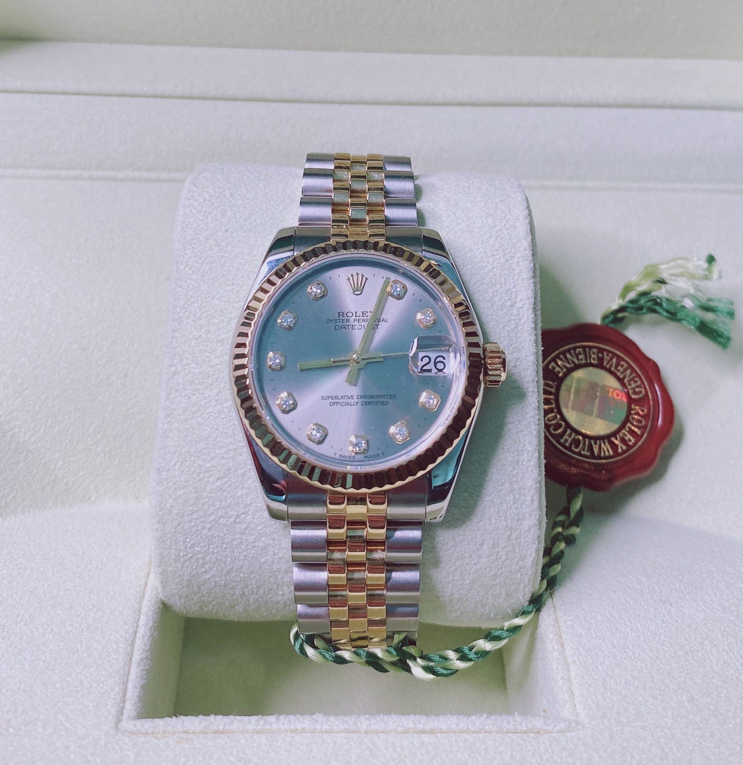 GOLD 18K YELLOW GOLD AND STAINLESS STEEL DATEJUST 31MM WATCH