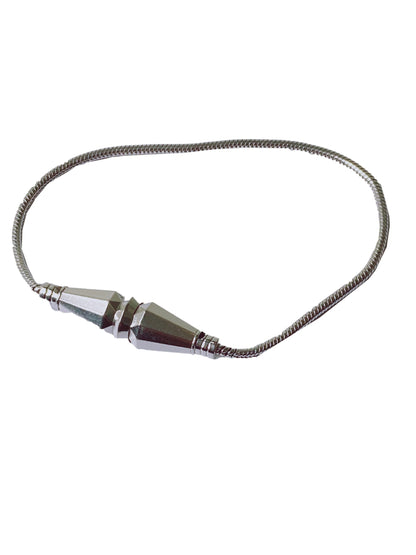 18K WHITE GOLD SINGLE WRAP BRACELET