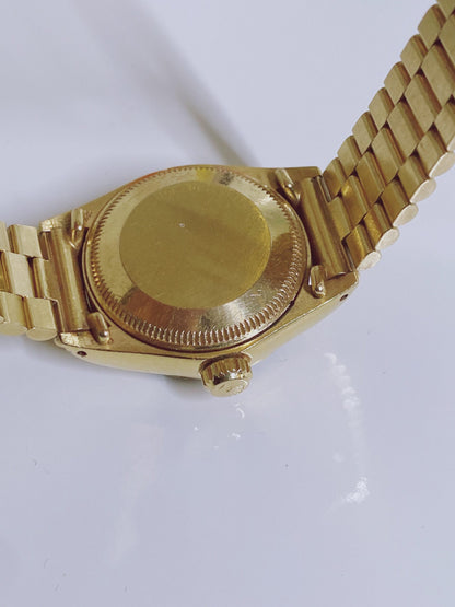 DATEJUST TIGER EYE DIAL 18K YELLOW GOLD FLUTED BEZEL 26MM PRESIDENT WATCH