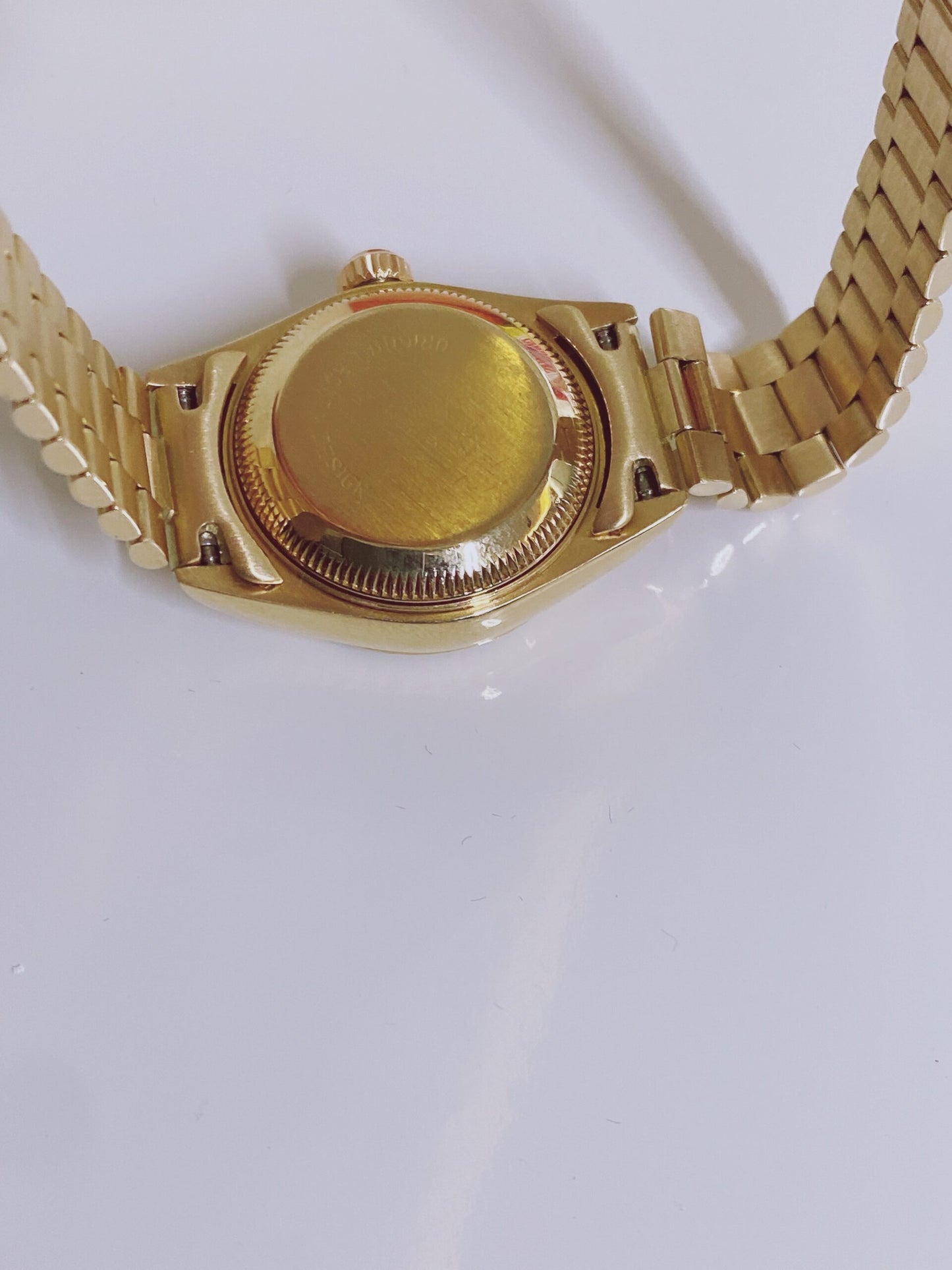 DATEJUST GREEN DIAMOND DIAL 18K YELLOW GOLD FLUTED BEZEL 26MM PRESIDENT WATCH