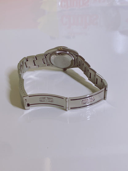 DATEJUST SILVER DIAMOND DIAL STEEL 30MM WATCH