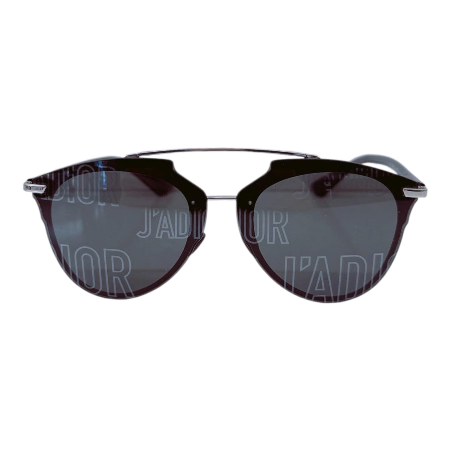 GREY METAL REFLECTED J'ADIOR SUNGLASSES