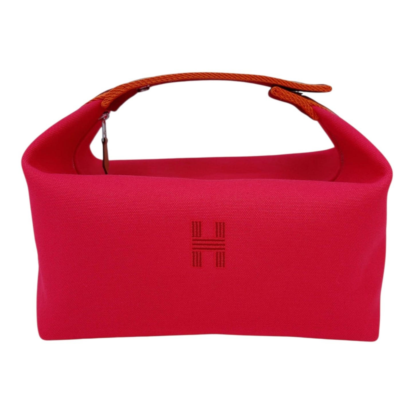 HIBISCUS CANVAS BRIDE-A-BRAC POUCH, LARGE MODEL