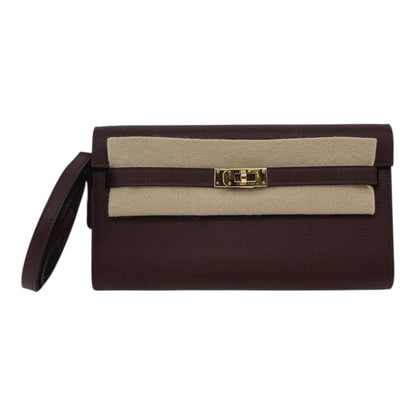 MOKA KELLY TO GO WALLET EVERCOLOR CALFSKIN LEATHER HOLD HARDWARE