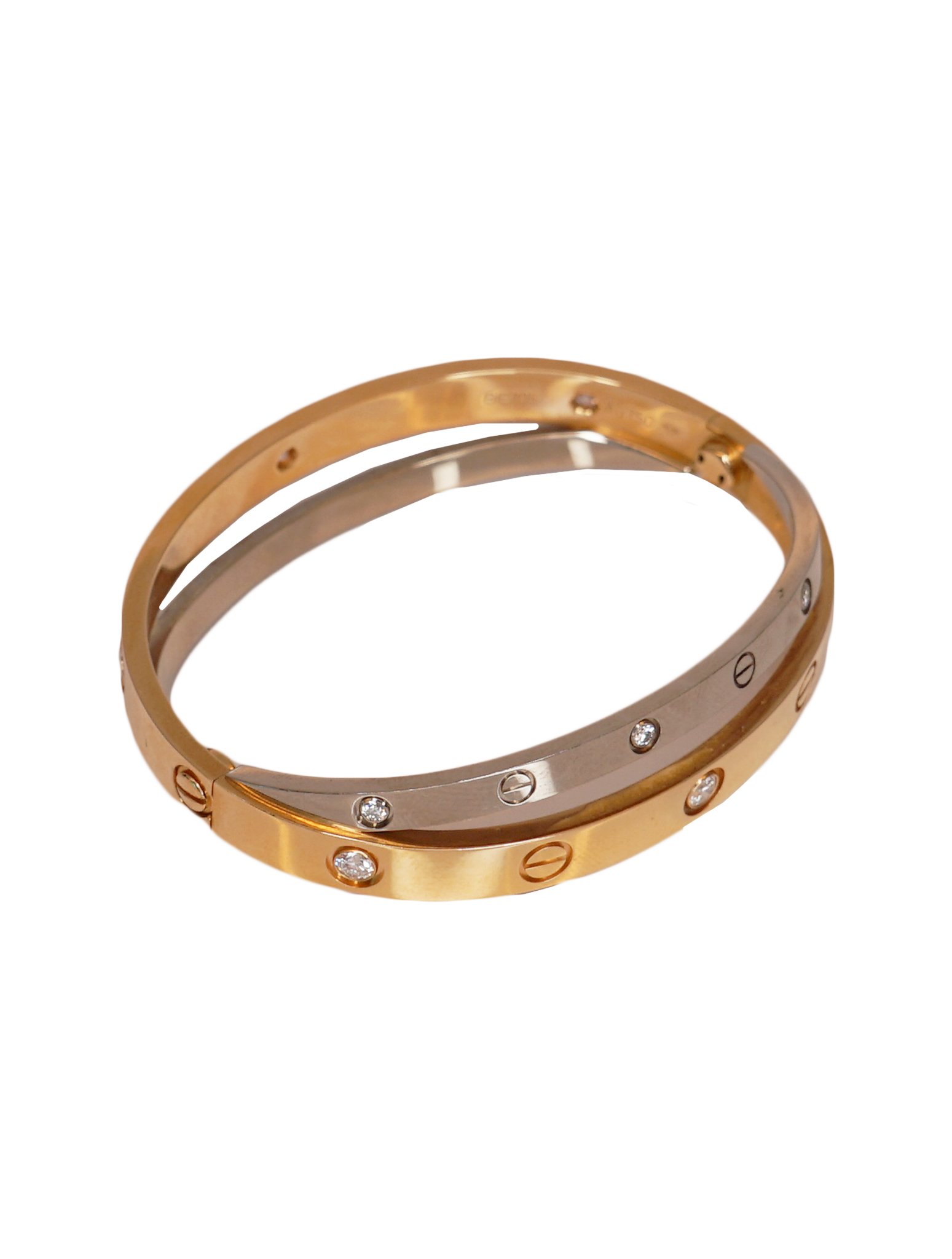 Cartier Gold Love Bracelet With 12 Diamonds - Brilliance Jewels