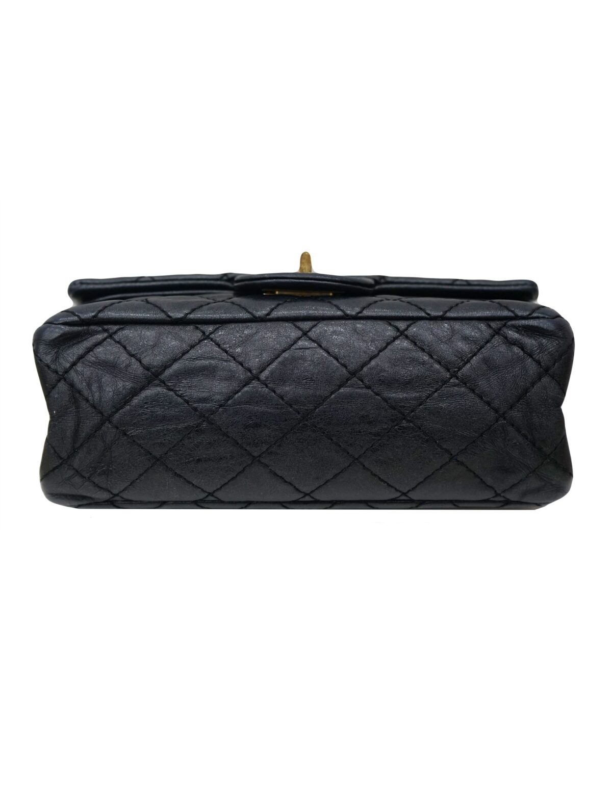 AGED CALFSKIN REISSUE 224 DOUBLE FLAP BAG