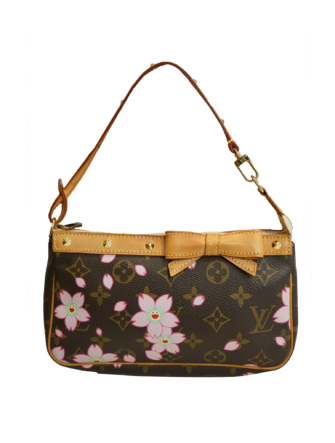 CHERRY BLOSSOM MONOGRAM POCHETTE BAG
