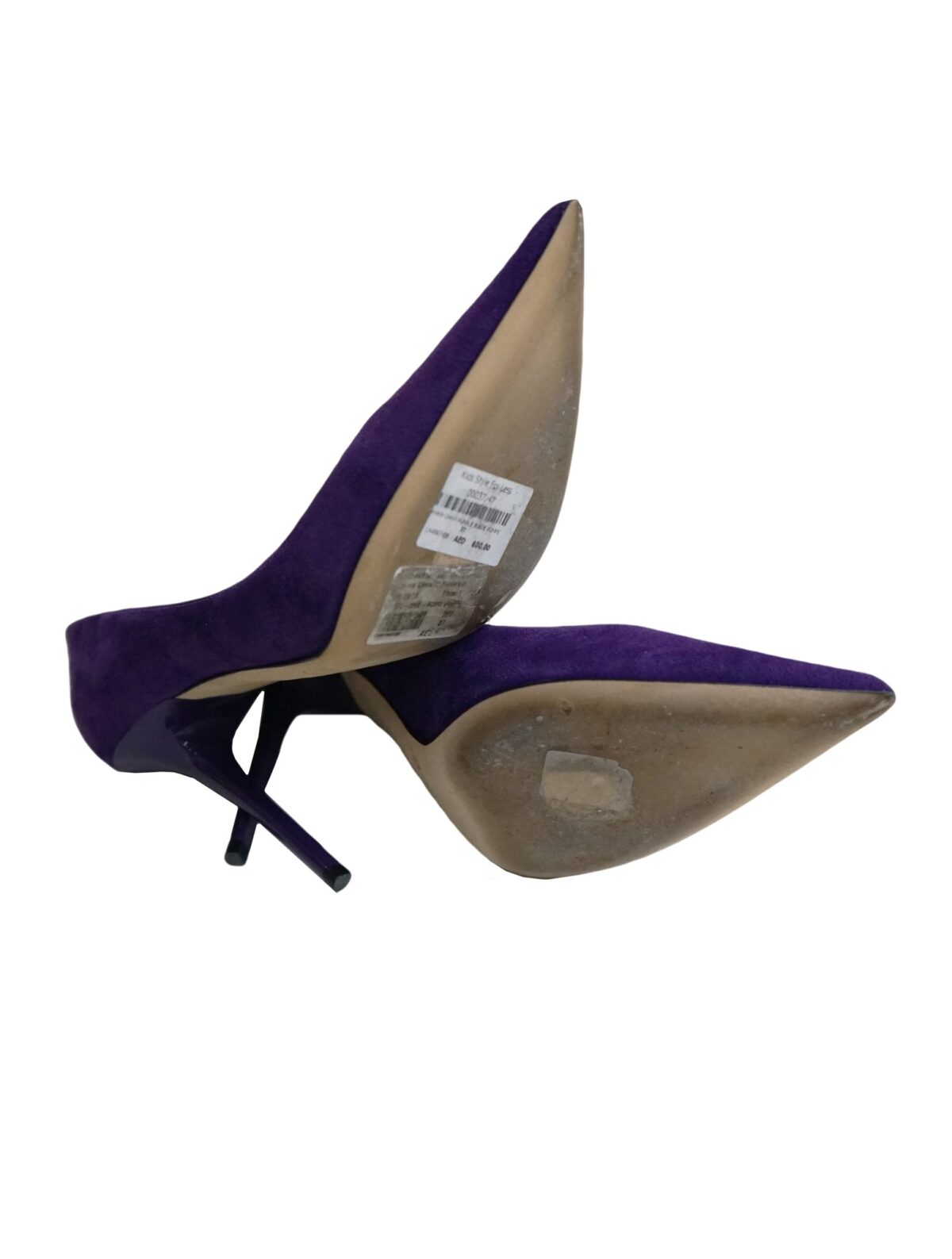 PURPLE SUEDE LEATHER PUMPS