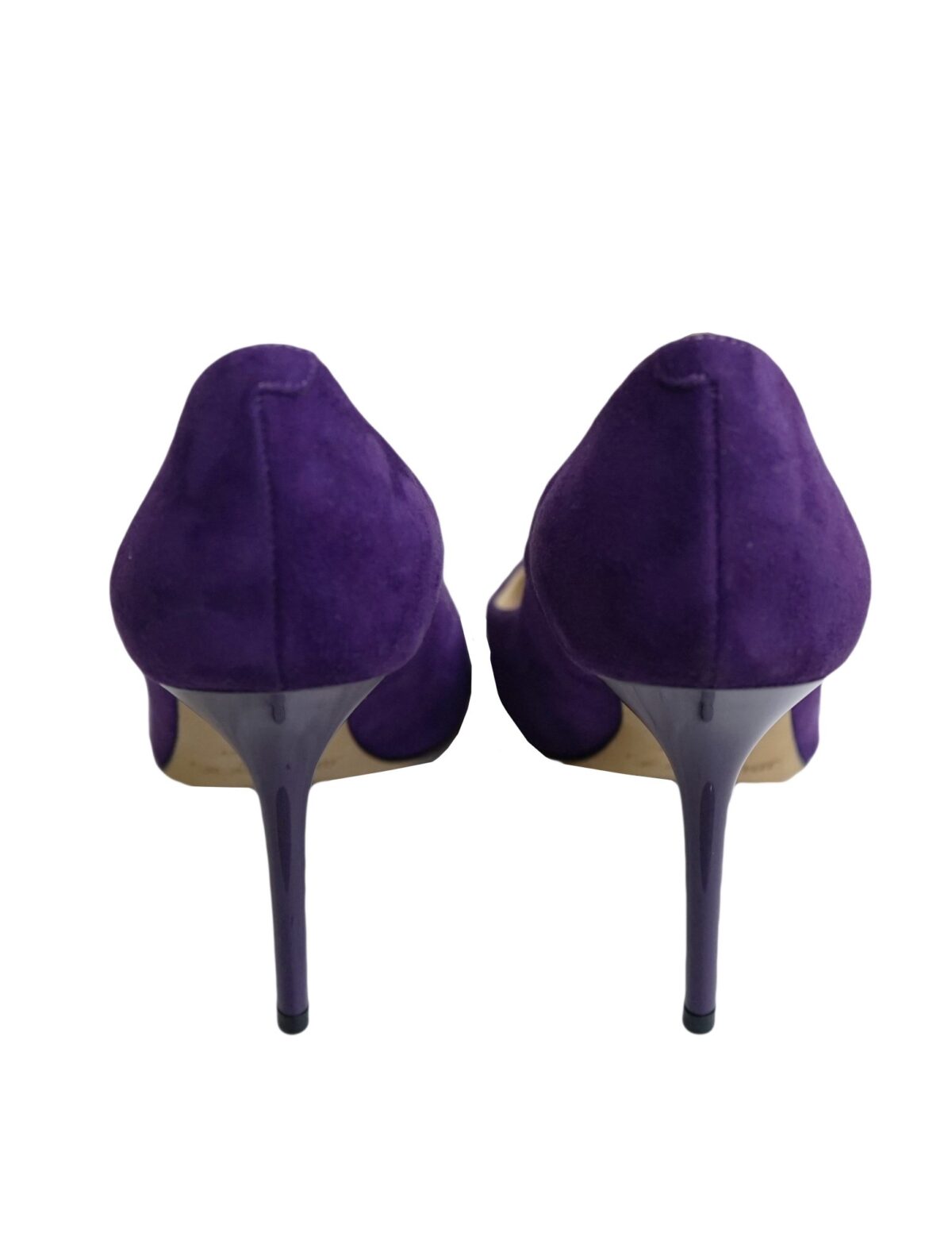 PURPLE SUEDE LEATHER PUMPS