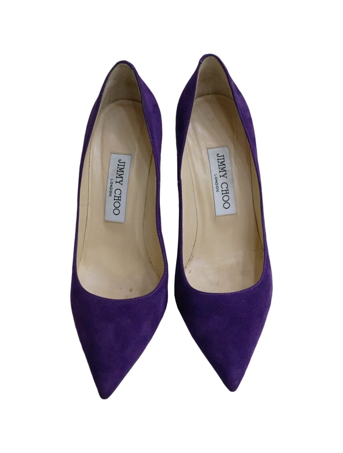 PURPLE SUEDE LEATHER PUMPS