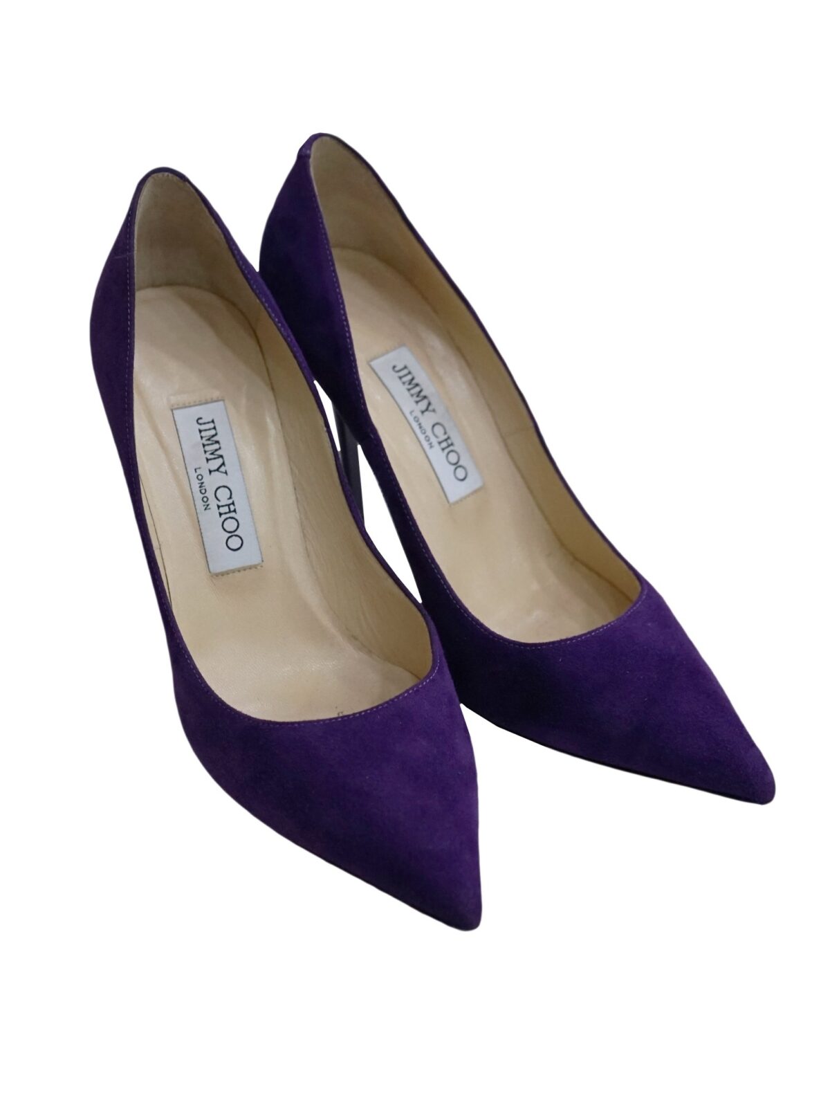 PURPLE SUEDE LEATHER PUMPS