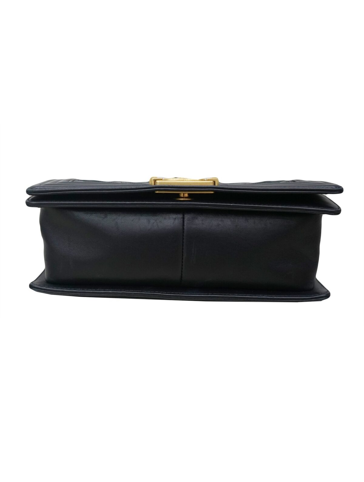 BOY LE OLD WIDE CHEVRON CAVIAR CALF BAG