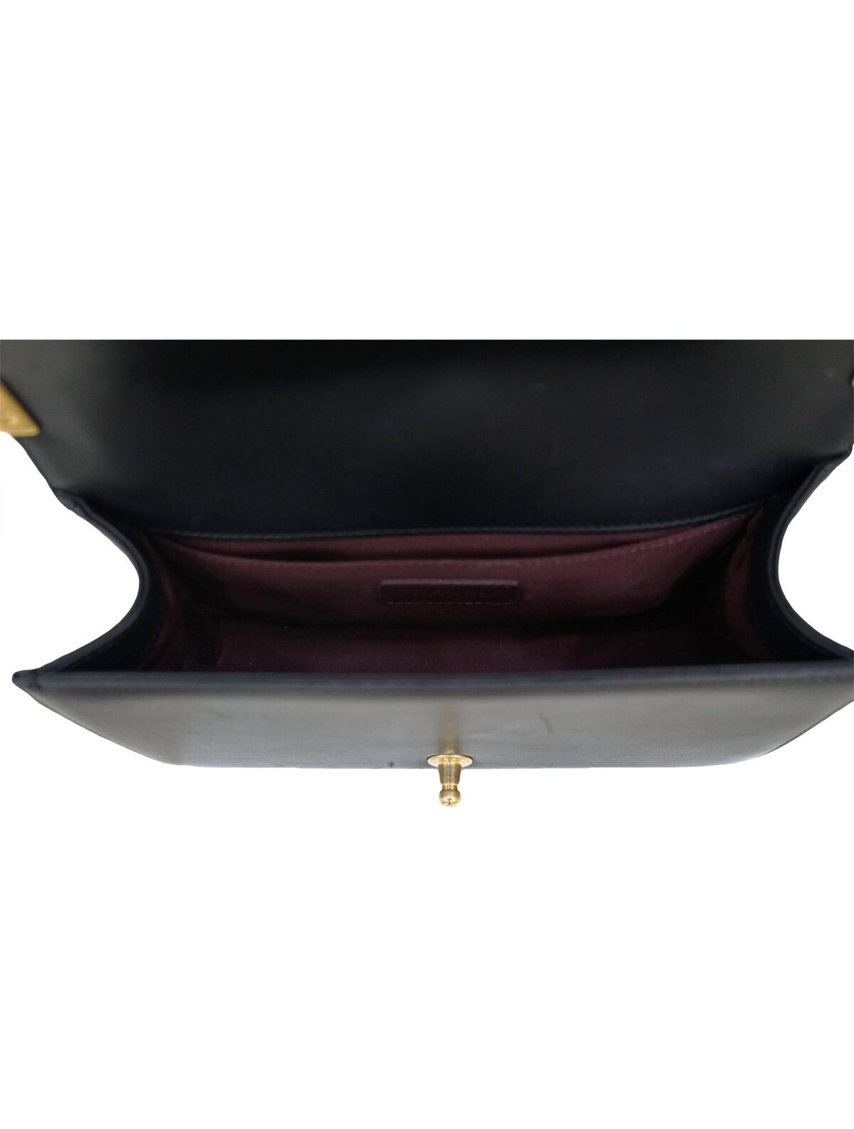 BOY LE OLD WIDE CHEVRON CAVIAR CALF BAG