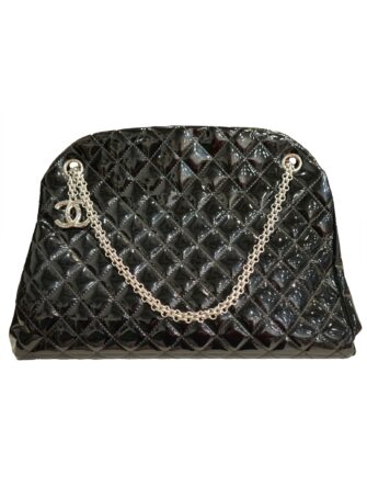 QUILTED PATENT LEATHER LARGE JUST