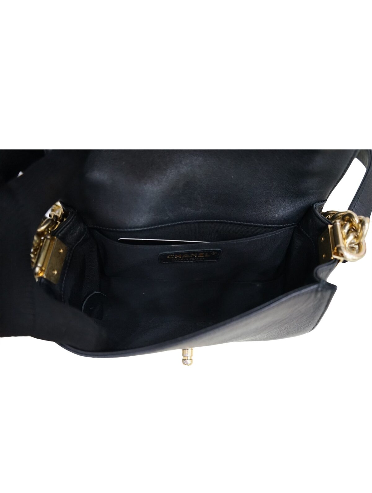 BLACK WOVEN LIMITED EDITION BOY BAG