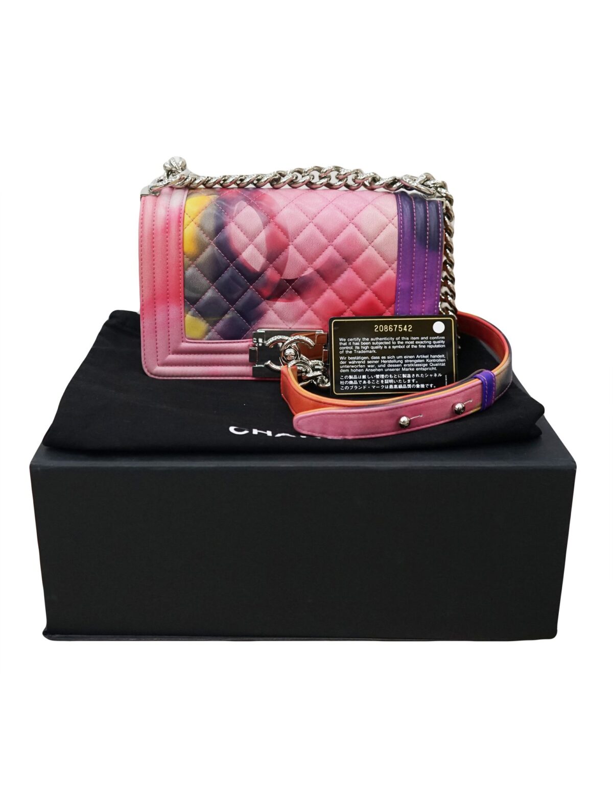 MULTICOLORED PRINT LIMITED EDITION BOY BAG