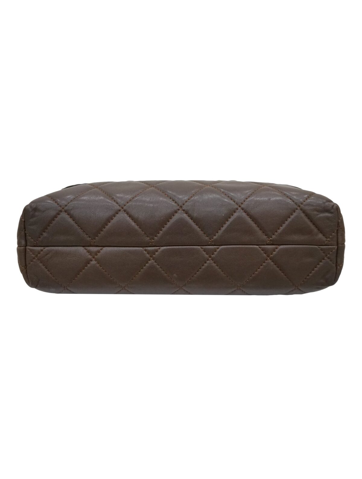QUILTED LAMSBKIN LEATHER BUSINESS FLAP BAG