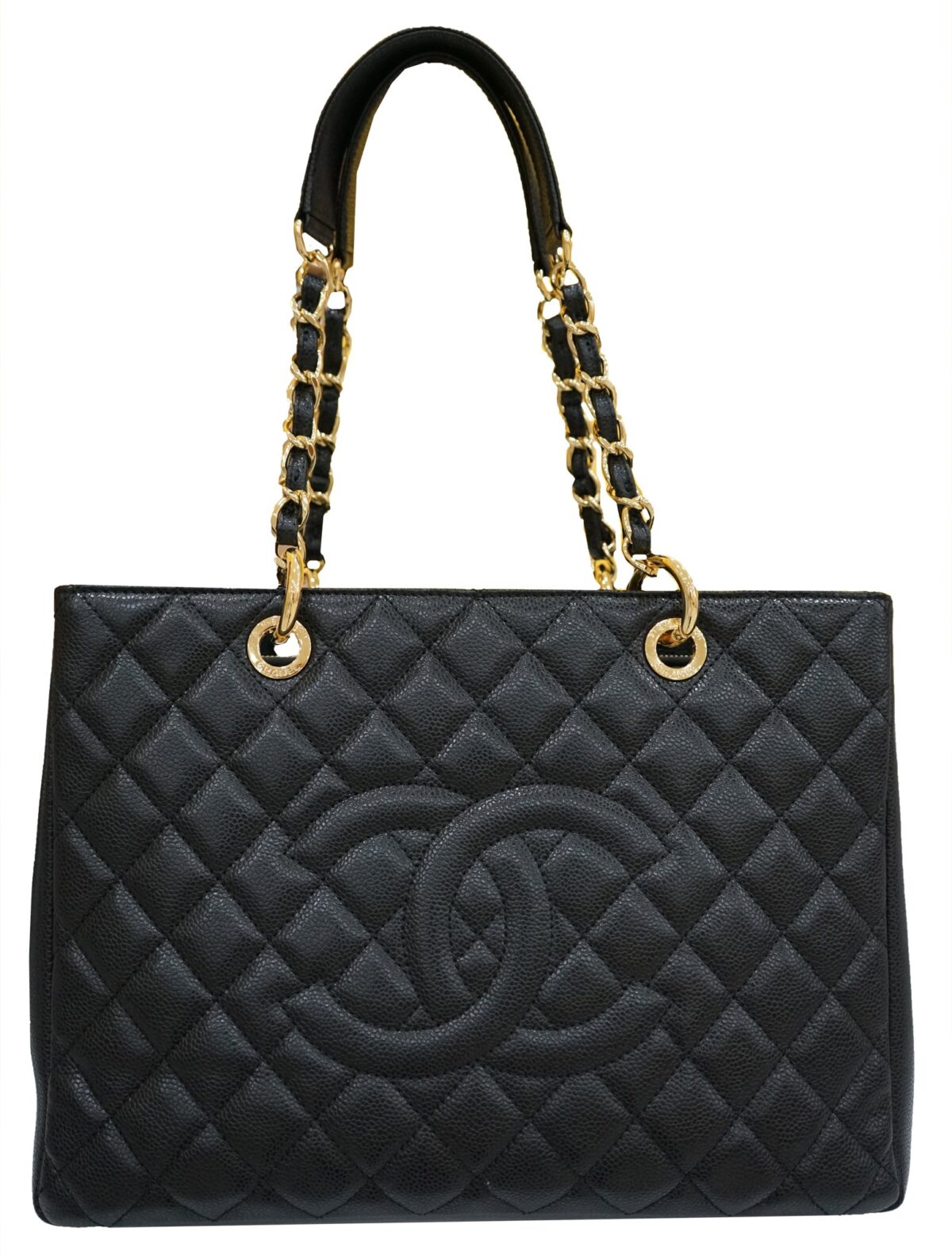 QUILTED CAVIAR LEATHER GRAND SHOPPING TOTE