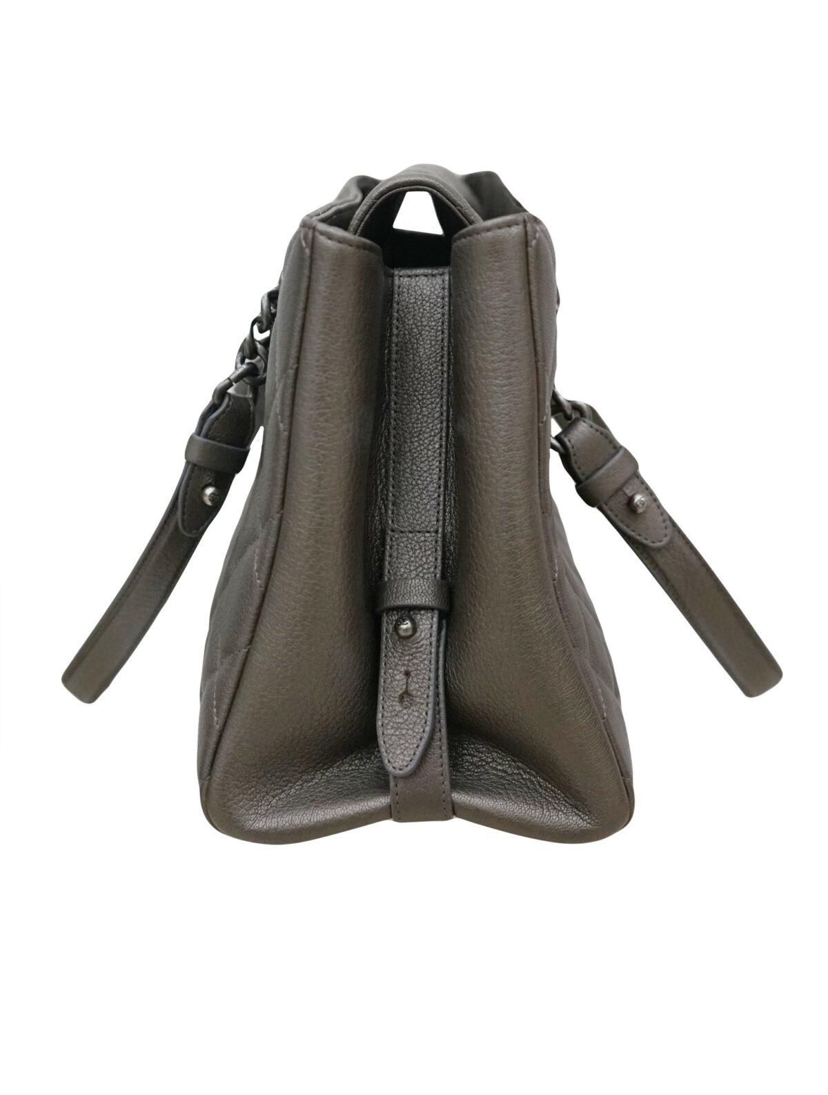 METALLIC VINTAGE CC CHAIN TOTE BAG