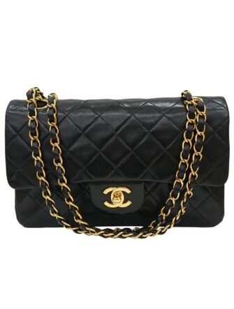 QUILTED LAMBSKIN VINTAGE CLASSIC DOUBLE FLAP