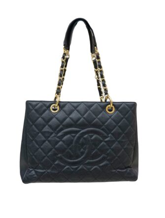 QUILTED CAVIAR LEATHER GST BAG