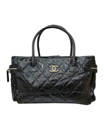CRINKLED CALFSKIN PORTOBELLO TOTE BAG