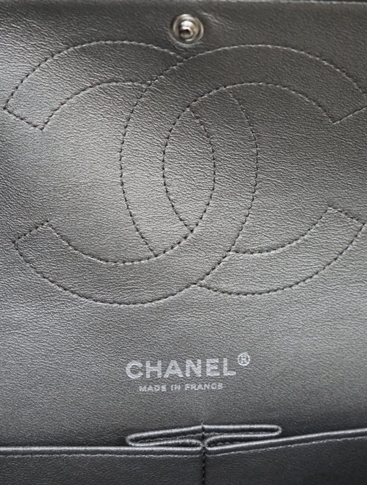 METALLIC LAMBSKIN CLASSIC DOUBLE FLAP BAG