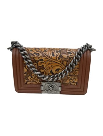 CALFSKIN EMBOSSED CORDOBA BOY BAG