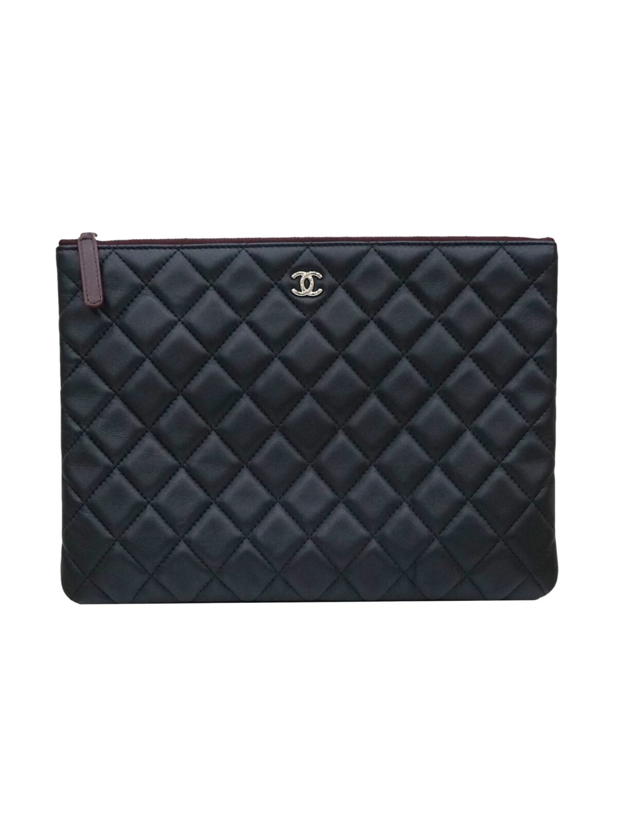 LAMBSKIN O-CASE ZIP POUCH