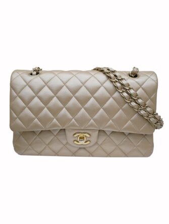 QUILTED DOUBLE FLAP CLASSIC SHOULDER BAG