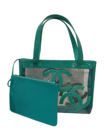 PVC & PATENT LEATHER CC TOTE BAG