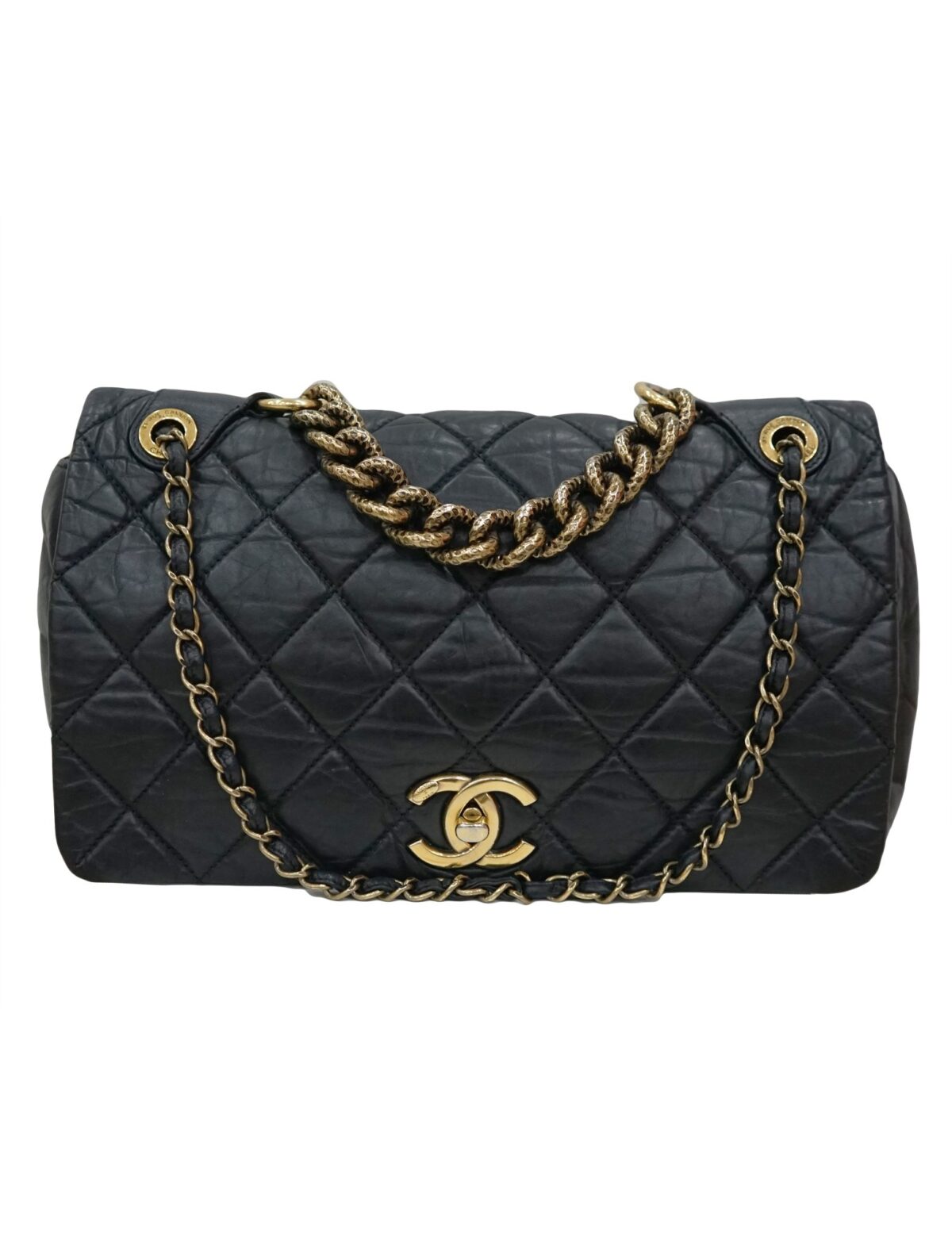 CLASSIC FLAP PONDICHER QUILTED AGED BAG