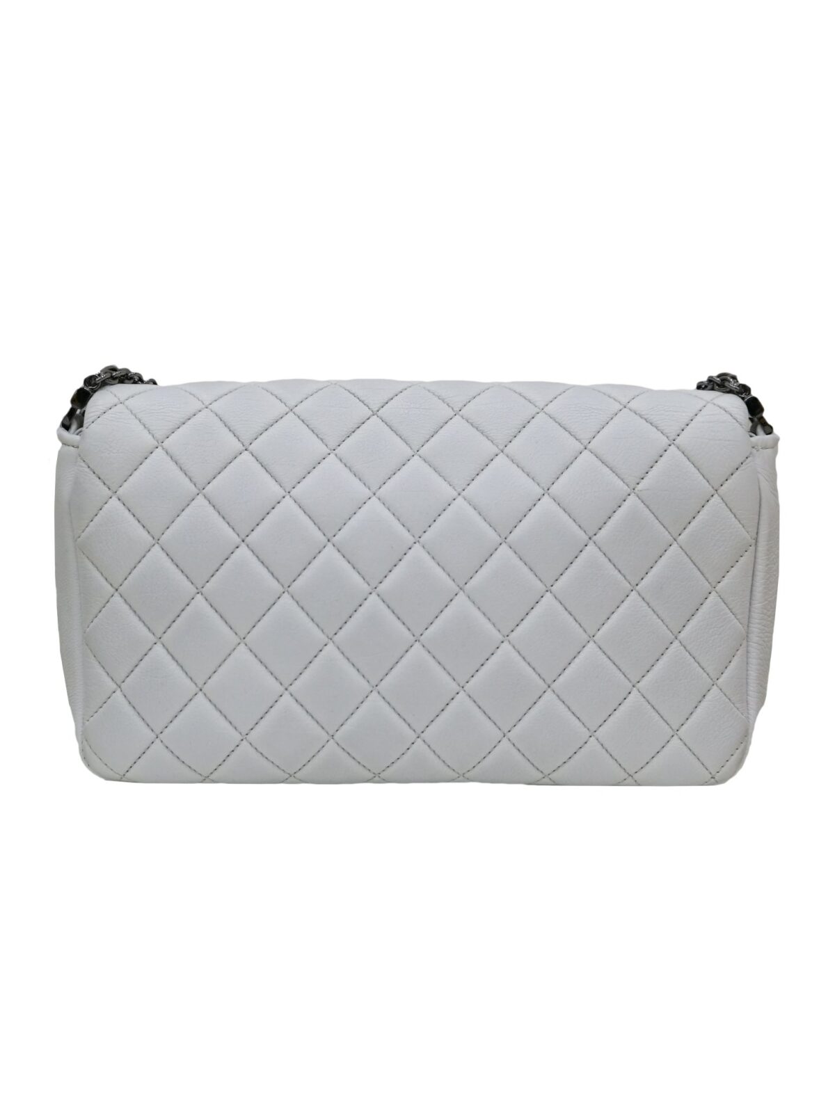 QUILTED LEATHER MULTI CHAIN FLAP BAG