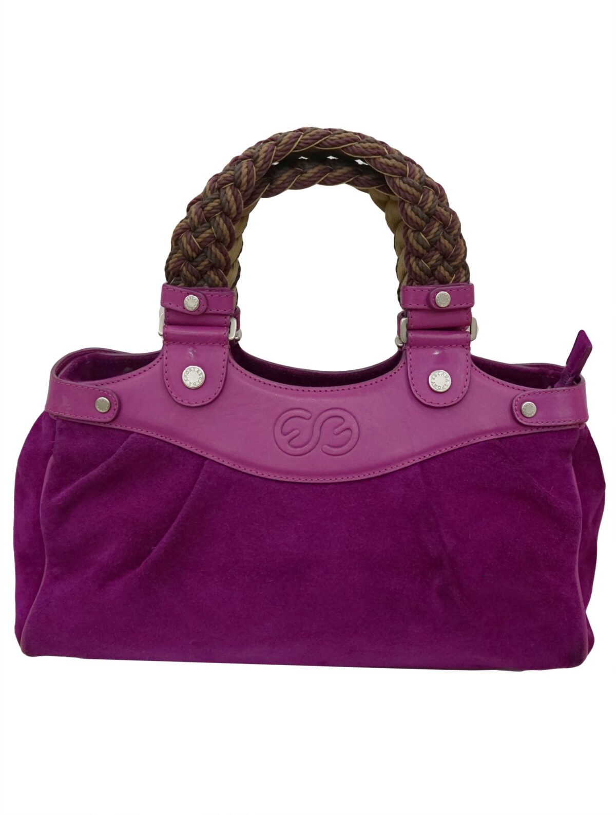 SUEDE LEATHER SATCHEL BAG