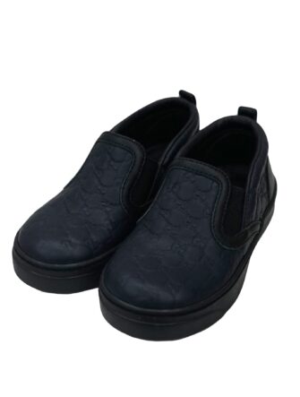 ACE BLACK LEATHER SLIP-ON SNEAKER