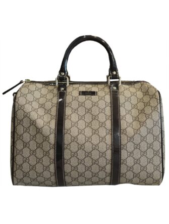 GUCCISSIMA COATED CANVAS MEDIUM JOY BOSTON BAG