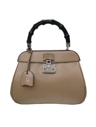 BAMBOO TOP HANDLE LADY LOCK BAG