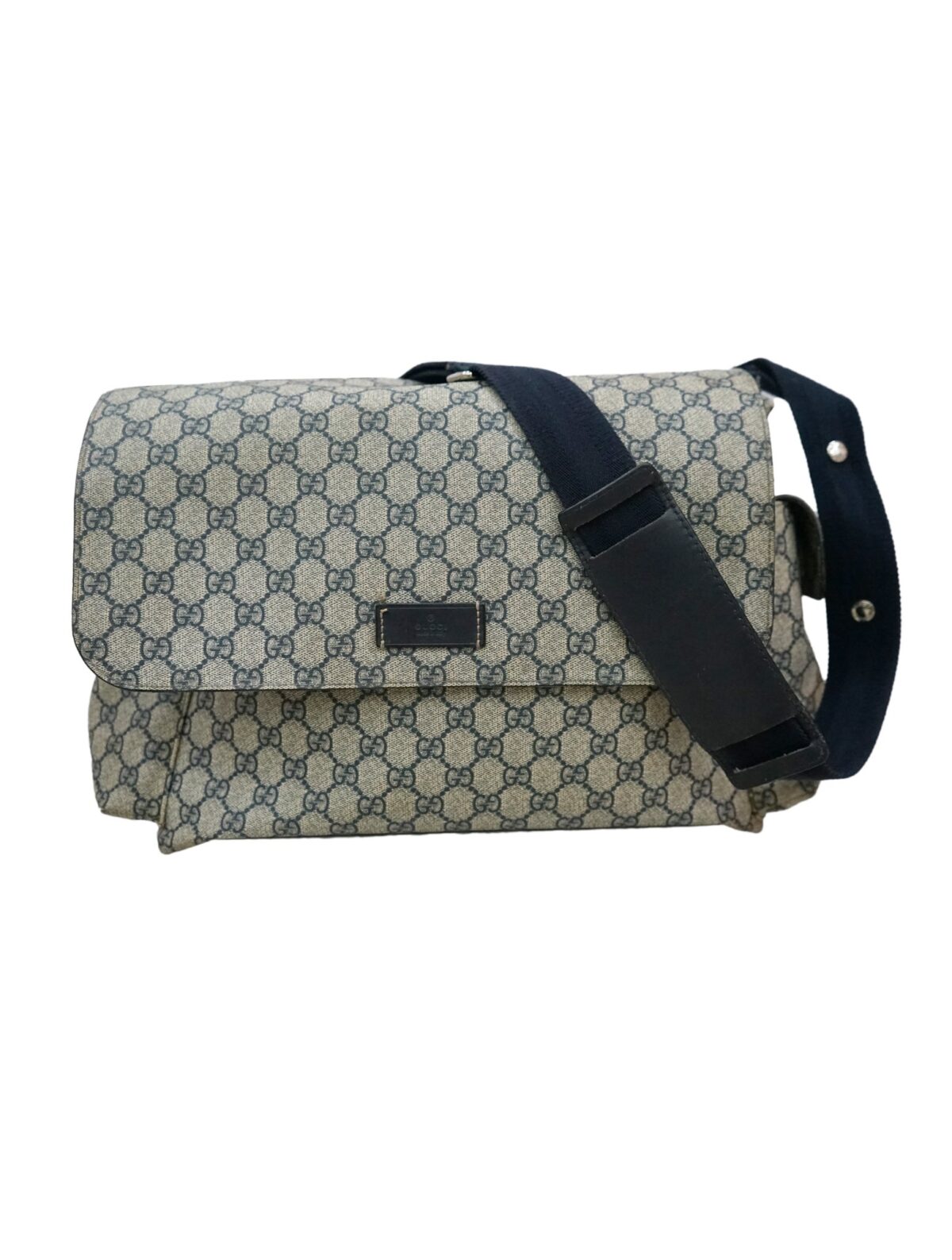 GG PLUS MONOGRAM MESSENGER DIAPER BAG